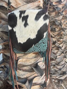 Myra Concealed Weapon Cowhide Fringe Shoulder Bag